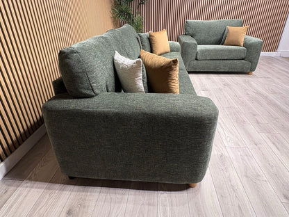 DFS Sample Enzo Fabric 4 Seater Sofa + Love Chair Set RRP £2799