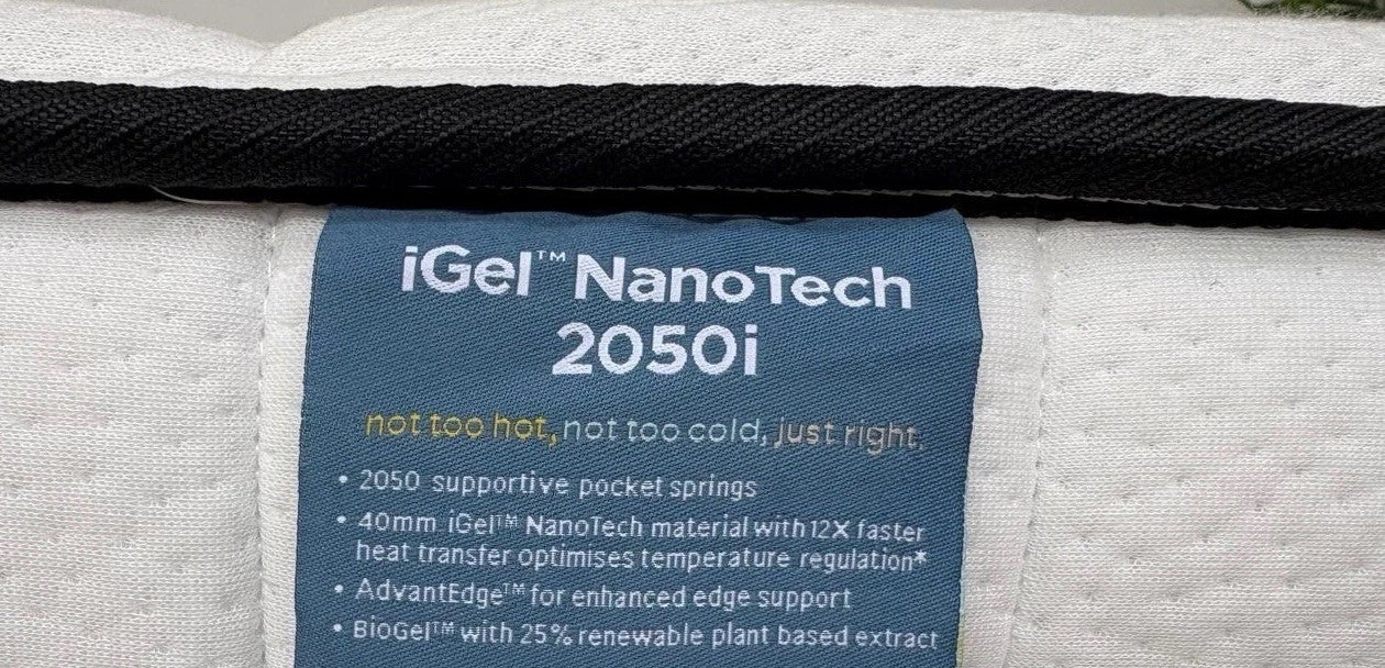 IGEL Nanotech 2050i 6ft Superking Mattress, Medium - RRP £1,649