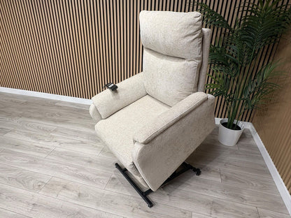 Furniture Village Fabric Rise & Recline Armchair, Linen - RRP £1299
