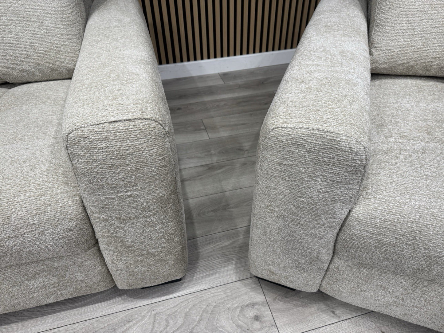 DFS Una 3 Seater Sofa + Love Chair Power Slider Set RRP £2398