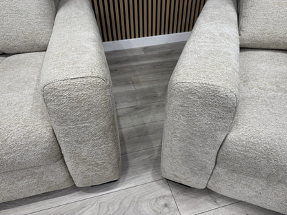 DFS Una 3 Seater Sofa + Love Chair Power Slider Set RRP £2398