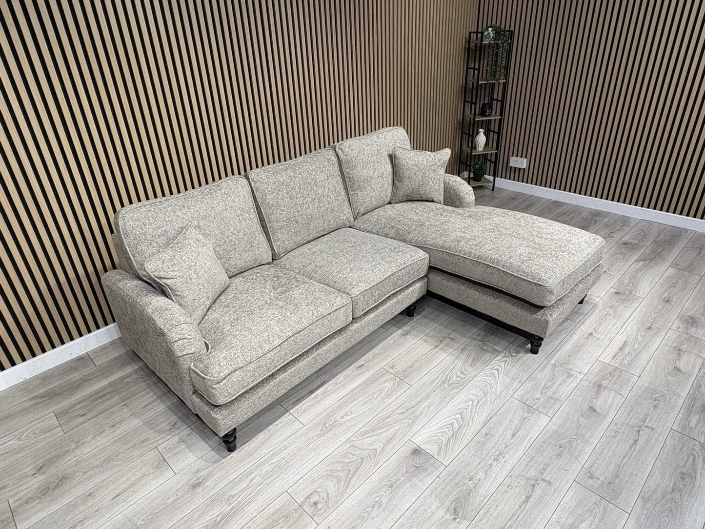 Laura Ashley LYNDEN Style Fabric 3 Seater RHF Chaise Corner Sofa - RRP £2625
