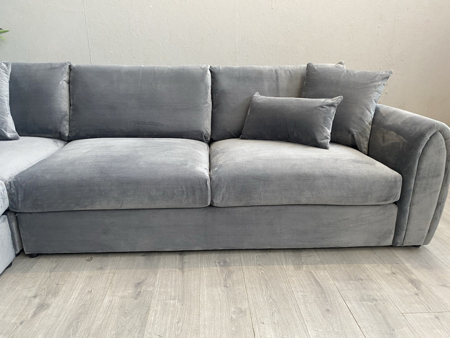 Sofology - MARBLE ARCH Style Fabric Large 2 Corner 2 Sofa, Grey - RRP £3,999