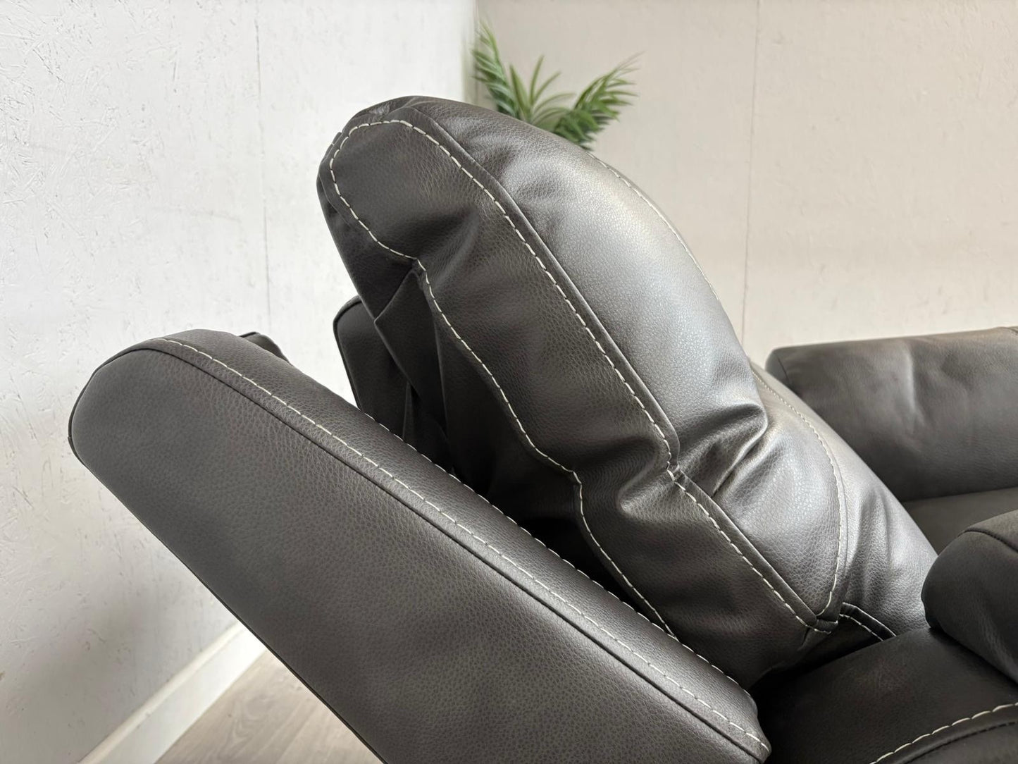 DFS Evander Faux Leather Power Recliner Armchair - RRP £899