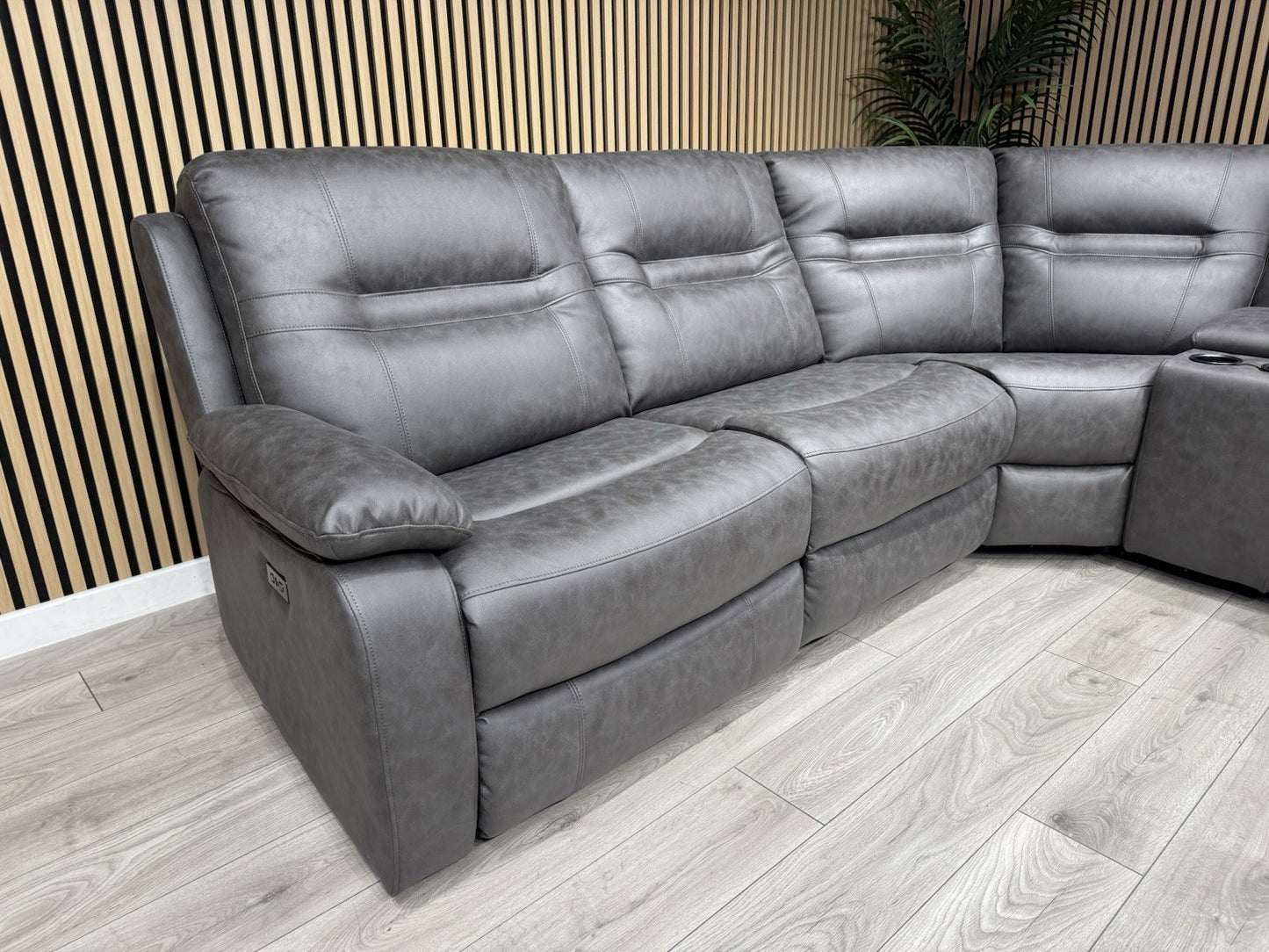 DFS Model Fabric Modular Corner Sofa + Console, Power Recliners - RRP £2,599