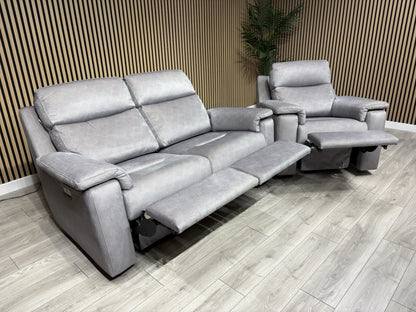 G Plan THORNBURY Fabric 2 Seater Sofa + Armchair, Power Recliners - RRP £5,940