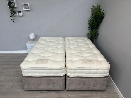 Hypnos Luxurious Earth 01 6ft Superking Mattress Zip and Link, Firm - RRP £3,099