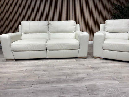 ScS Sisi Italia LUCCA Leather Power Recliner Sofa + Armchair Set - RRP £4298
