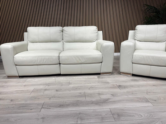 ScS Sisi Italia LUCCA Leather Power Recliner Sofa + Armchair Set - RRP £4298
