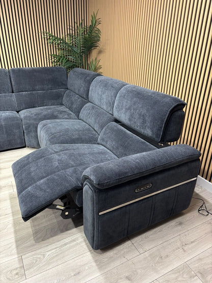 Furniture Village ECLIPSE Style Large Fabric Power Recliner Corner - RRP £3,995