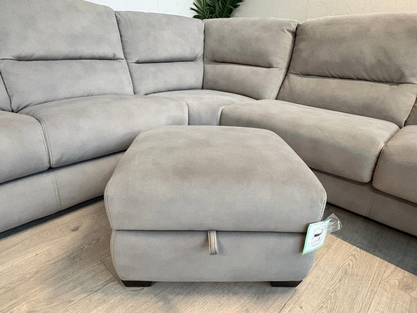 Furniture Village FLEX Fabric Large RHF Corner Sofa Bed + Footstool - RRP £3,390