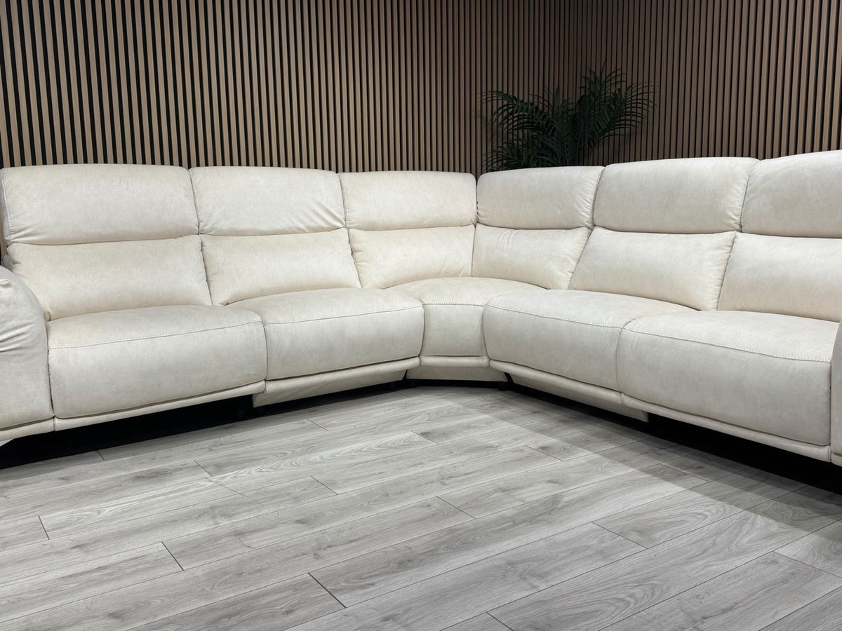 ScS GATTOLINO Fabric Power Recliner Corner Sofa, Manual Head Tilt - RRP £2,999