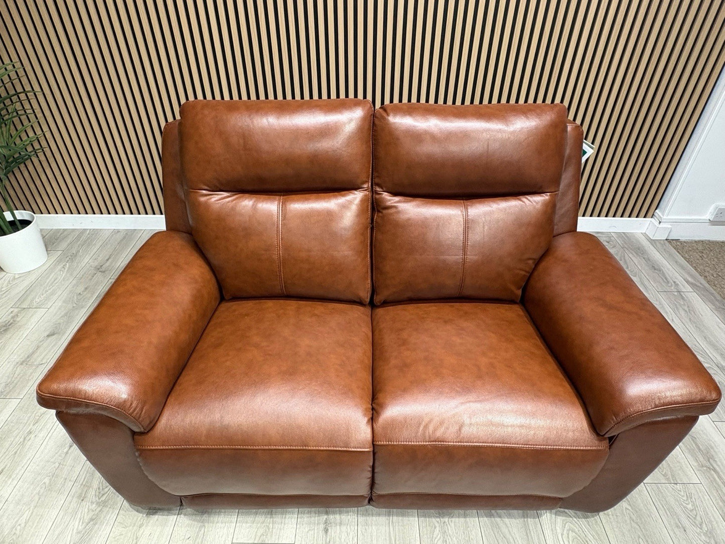 NAVONA 3 Seater + 2 Seater Leather Sofa Set, Power Recliners - RRP £3,498