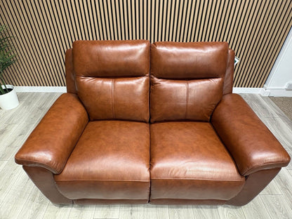 NAVONA 3 Seater + 2 Seater Leather Sofa Set, Power Recliners - RRP £3,498