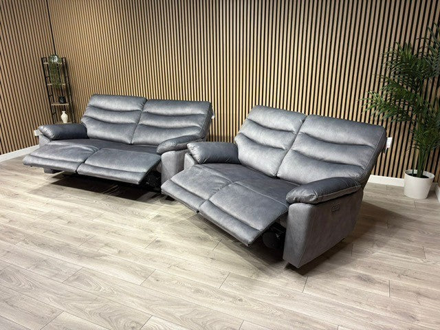 DFS Toledo Fabric 3+2 Seater Power Sofa Set RRP £2598