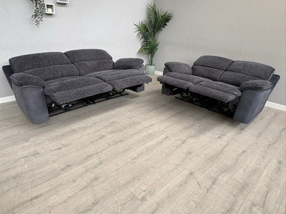 DFS Fontaine 3 Seater + 2 Seater Power Recliner Sofa Set  - RRP £1,978