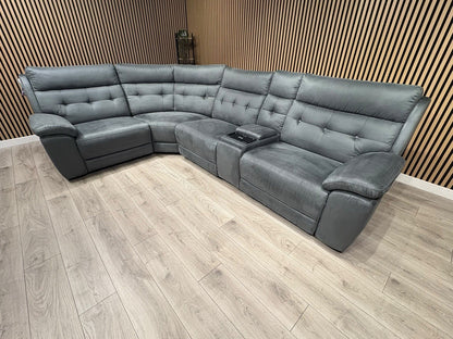 SCS Belford 1 Corner 3 Power Recliner Sofa with Media Console - RRP £2599