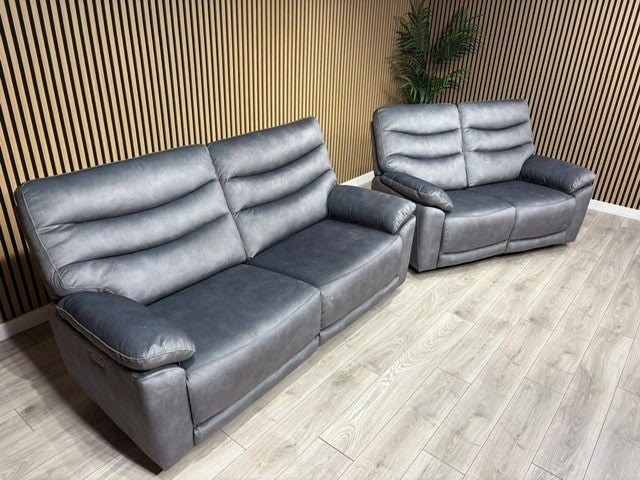 DFS Toledo Fabric 3+2 Seater Power Sofa Set RRP £2598