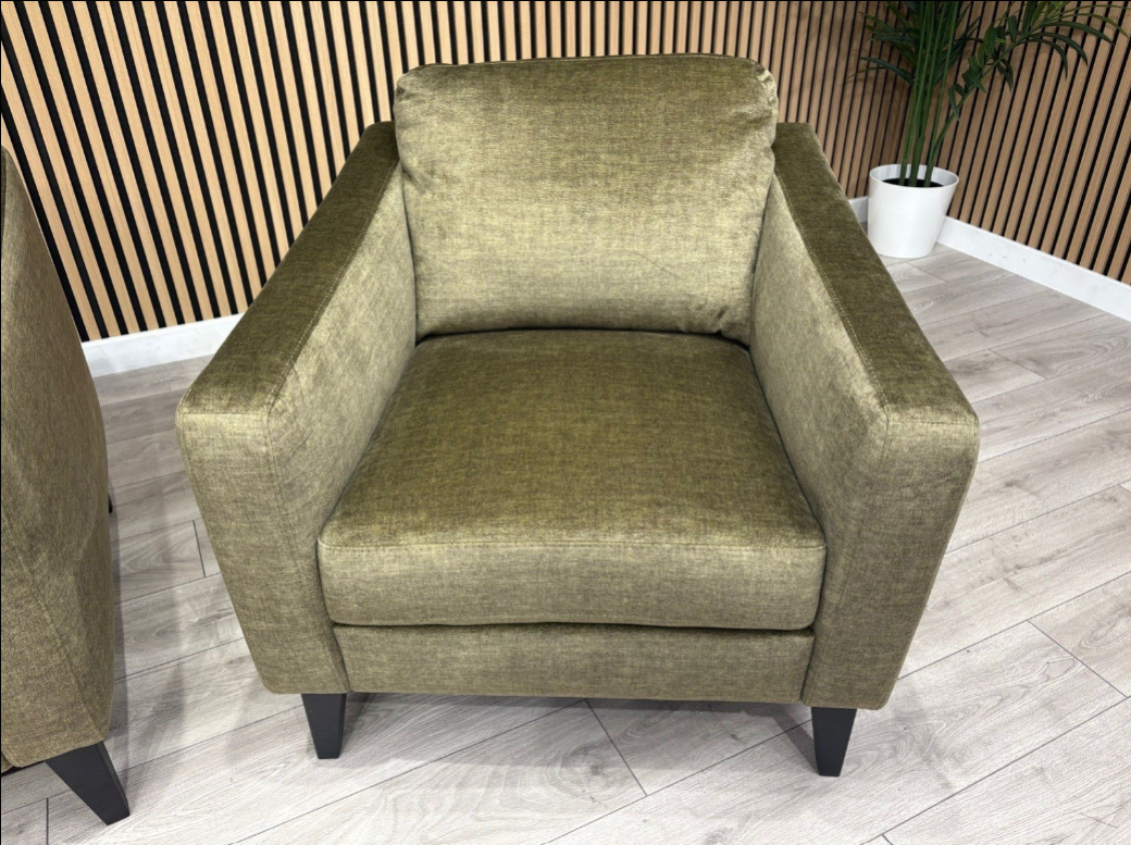 John Lewis BAILEY Style Fabric Armchair, Olive - RRP £1190