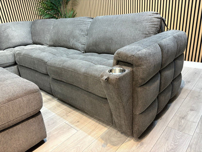 DFS - MAVAM Modular Premium Fabric 2 Corner 2 Sofa + Footstool - RRP £3499