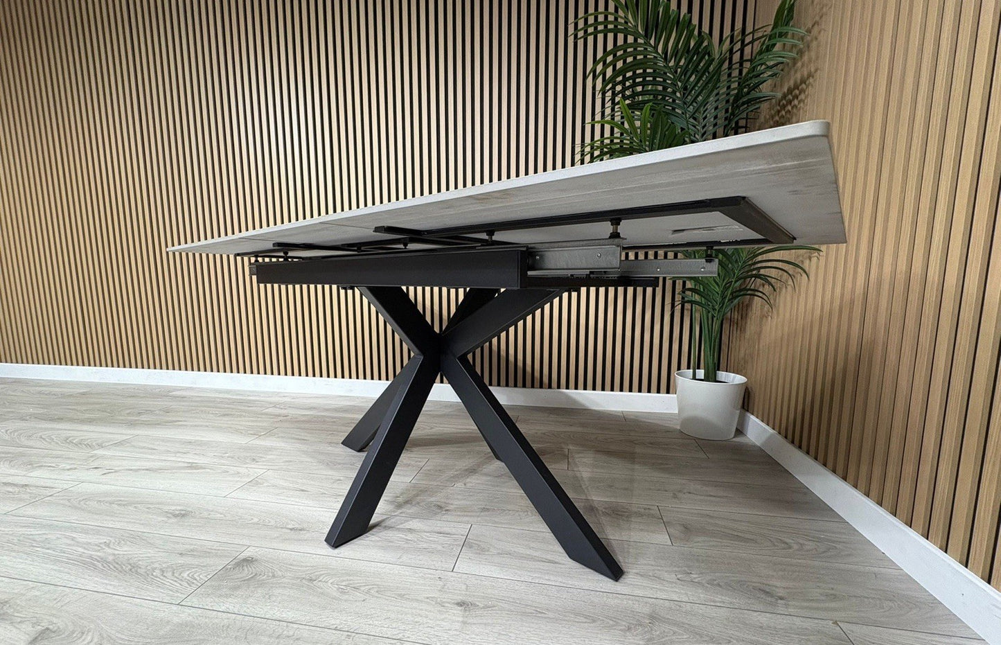 NEXT Sample - CRETE Marble Effect Extendable Dining Table  - RRP £899