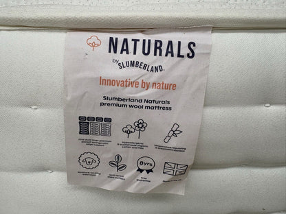 Slumberland NATURALS PREMIUM WOOL 5ft Kingsize Mattress, Medium - RRP £1,199