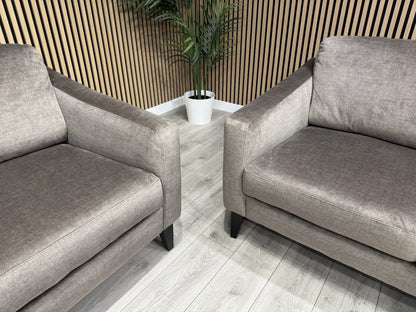 John Lewis BAILEY Style Fabric 3 Seater + 2 Seater + Armchair Set - RRP £4548