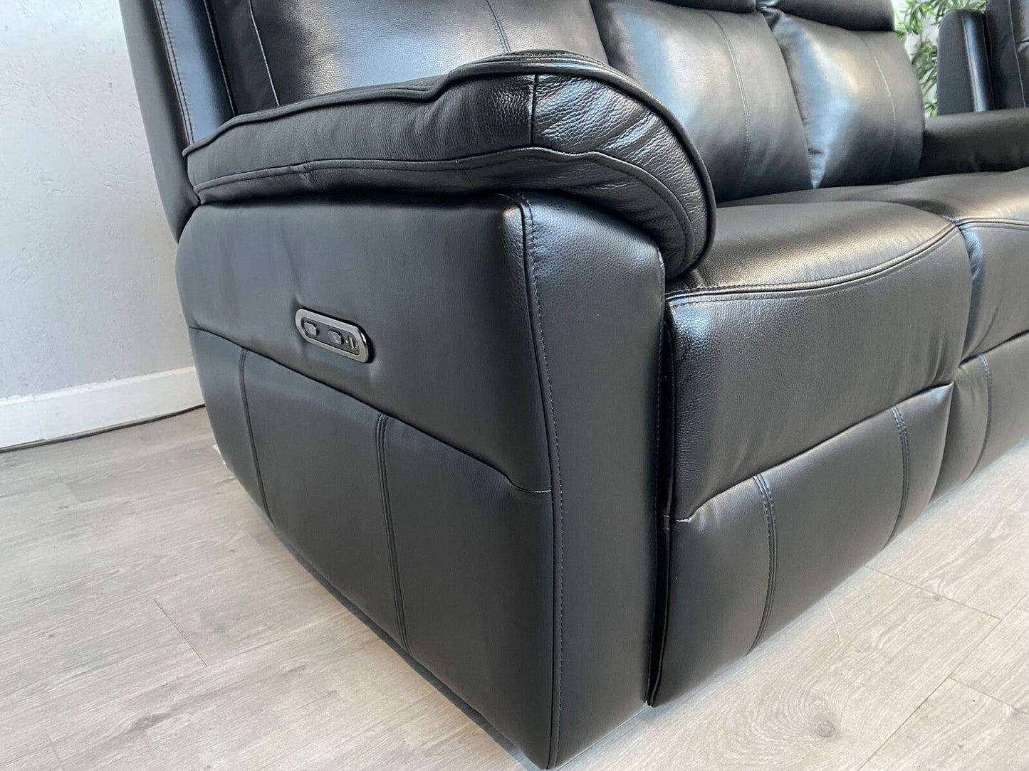 DFS - New Navona Leather 3 + 2 Seater Power Recliner Sofa Set - RRP £3,898