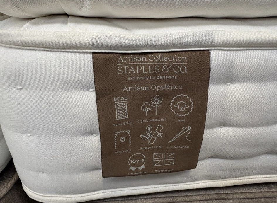 Staples and Co Artisan OPULENCE Zip & Link Mattress, 6ft Superking - RRP £2,399