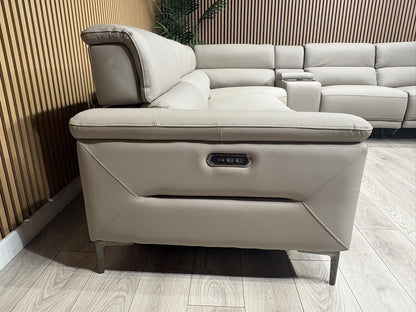 Sofology Sample San Antonio Leather Power Recliner Corner + Console - RRP £4695