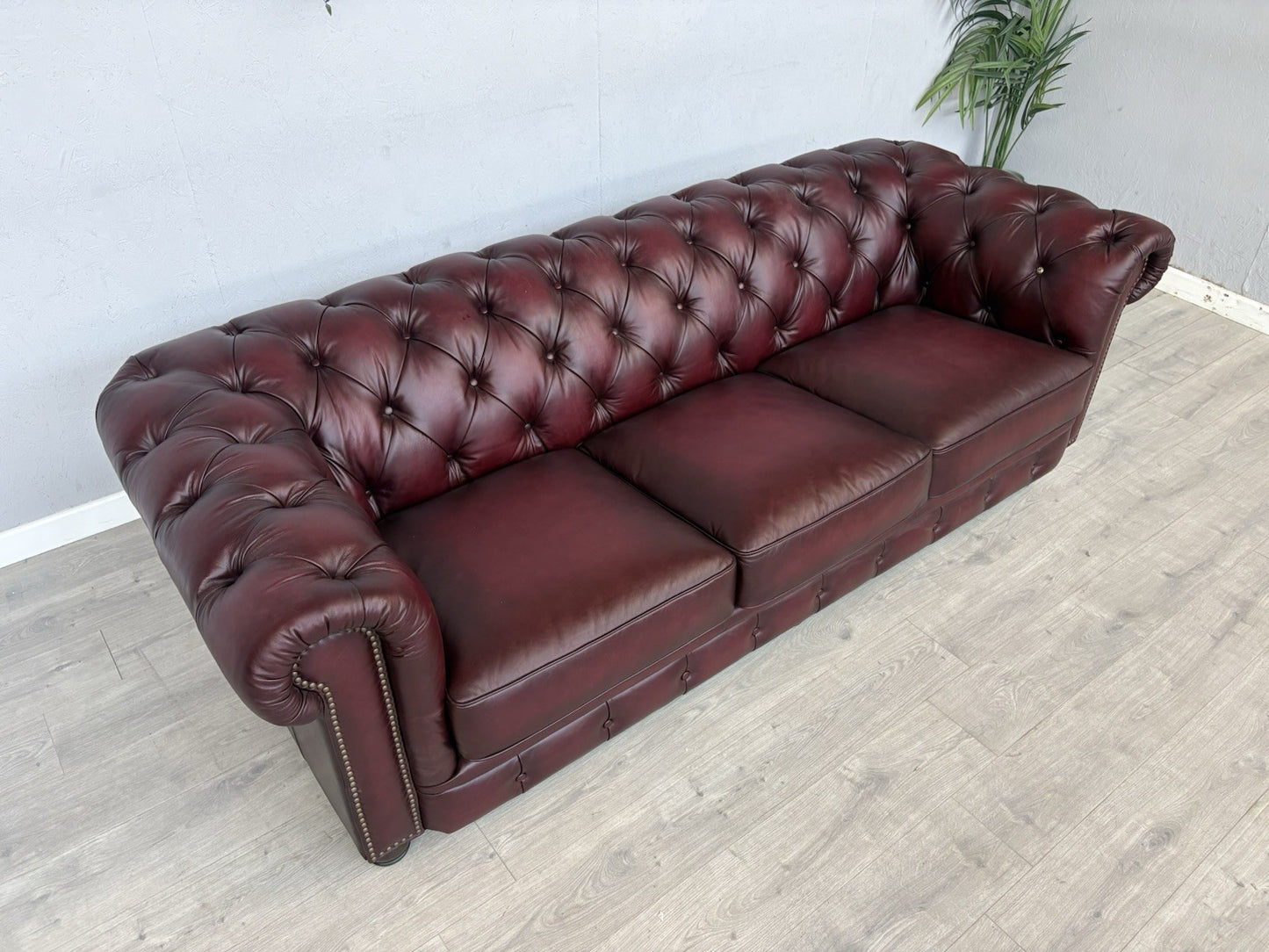 F.V. At The Helm Shackleton Leather Chesterfield 4 Seater Sofa - RRP £2,895