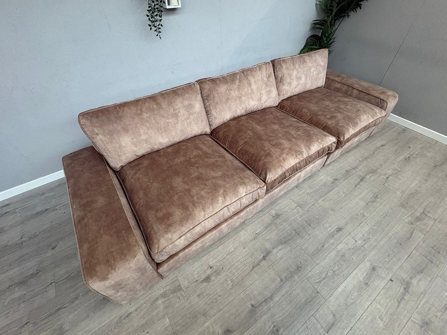 Westbridge SASHA / Sofology CAVALLI Style Grand Extra Large Fabric Sofa, Mink