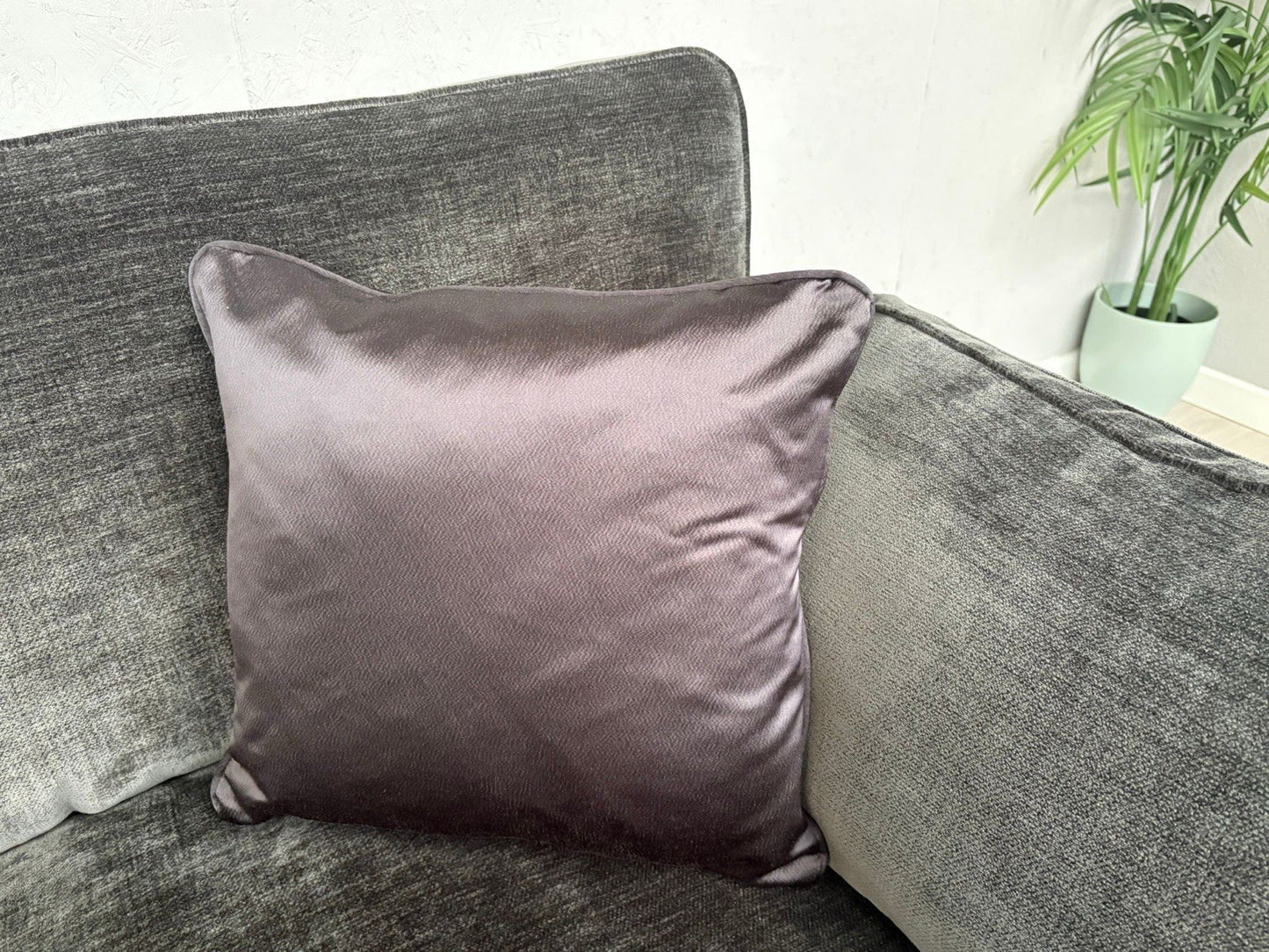 Sofology - CAVALLI Fabric Large 3 Seater Sofa, Chenille Slate - RRP £3,599