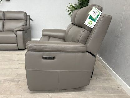 Furniture Village RAVEN Leather 3 + 2 Seater + Armchair Power Recliner Sofa Set
