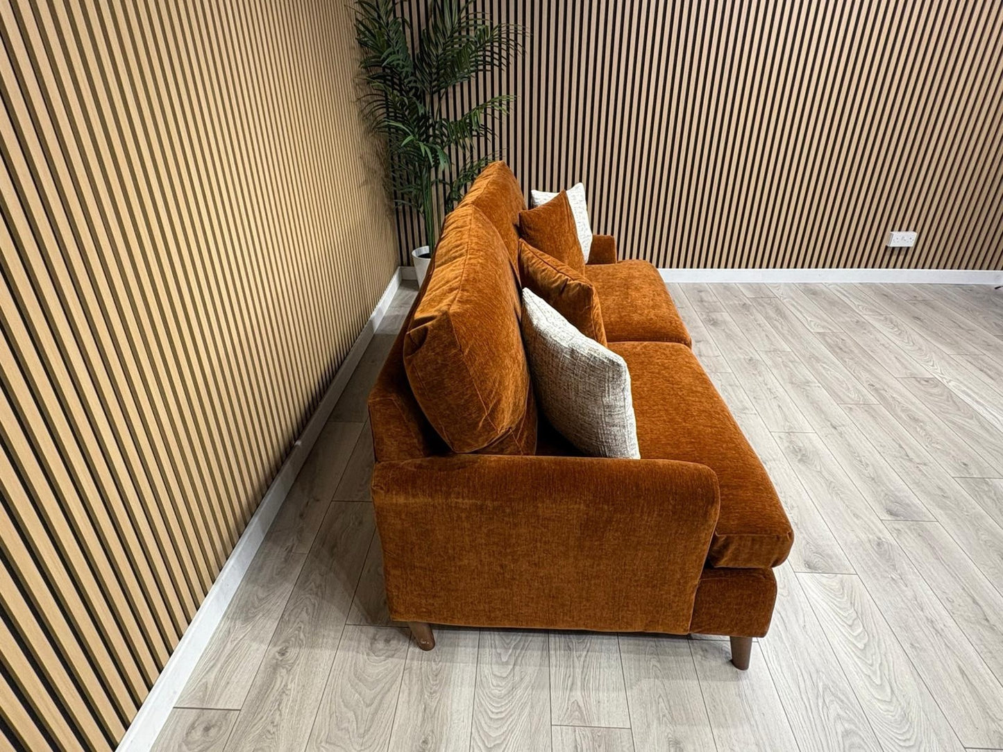 Furniture Village JACKSON Fabric Velvet 3 Seater Sofa - RRP £995