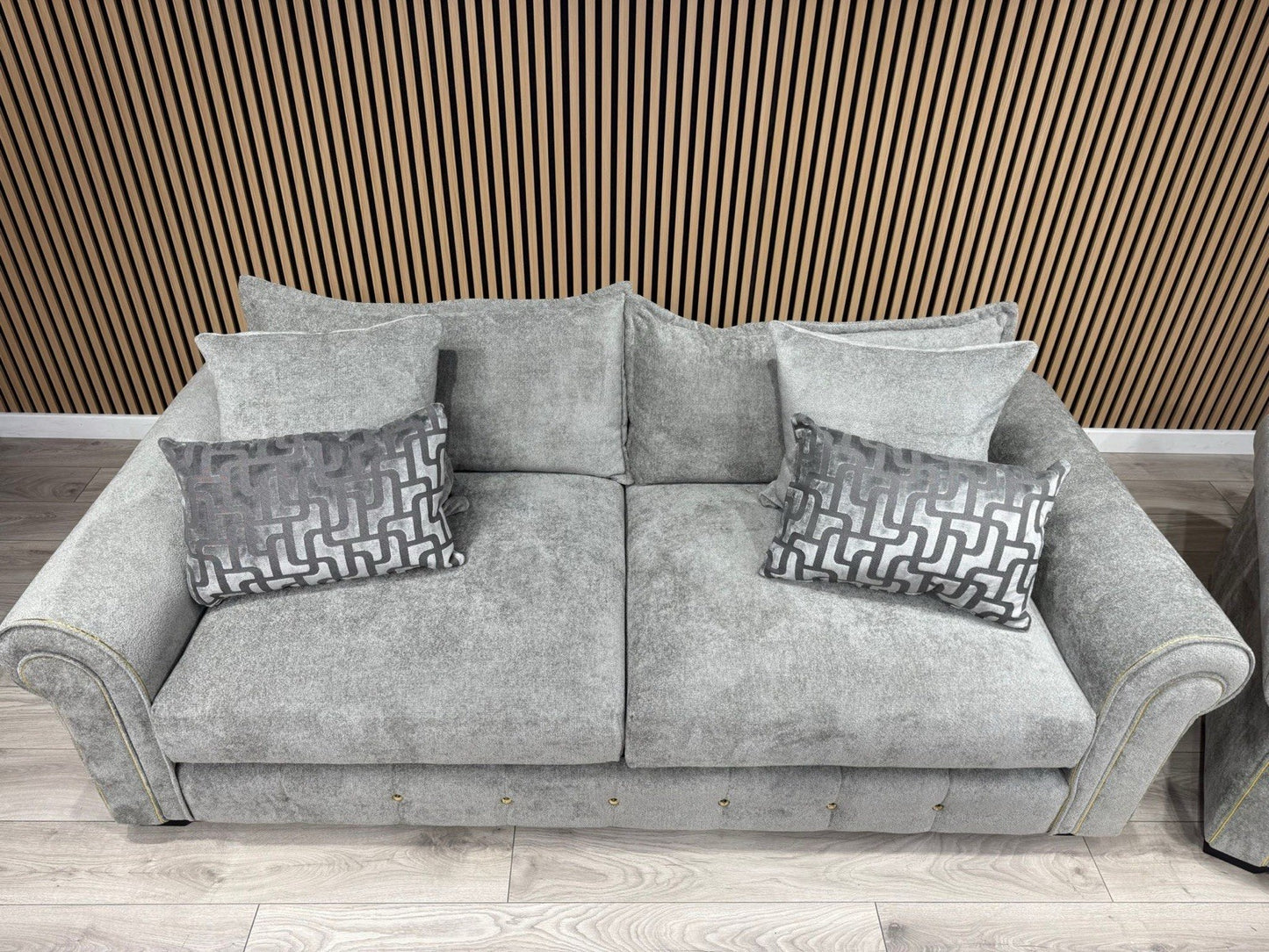 Furniture Village SUMPTUOUS Fabric 4 Seater Sofa + Snuggler Chair - RRP £4,190