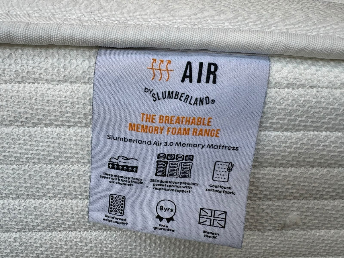 Slumberland AIR 3 Memory Pocket 5ft Kingsize Mattress, Firm - RRP £949