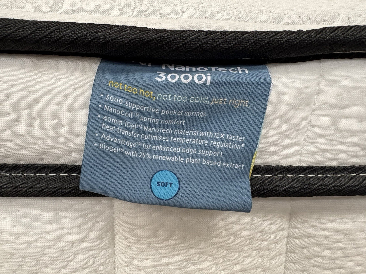 IGEL Nanotech 3000i 5ft Kingsize Mattress, Soft - RRP £1,499