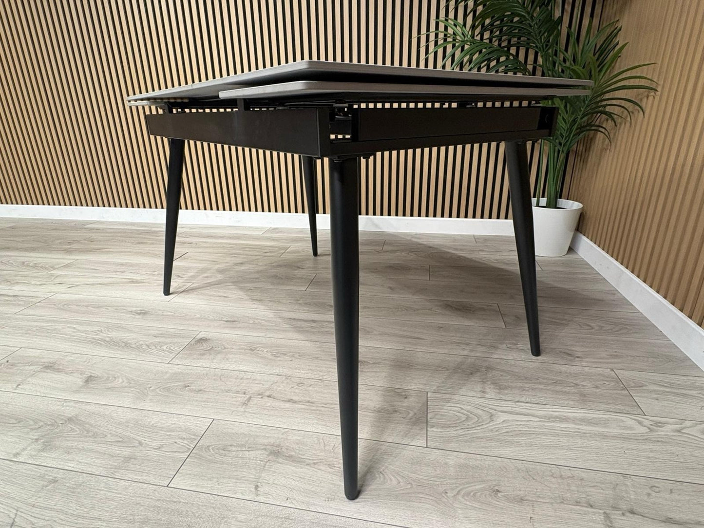 NEXT Sample - Verona Slate Effect Extendable Dining Table  - RRP £599