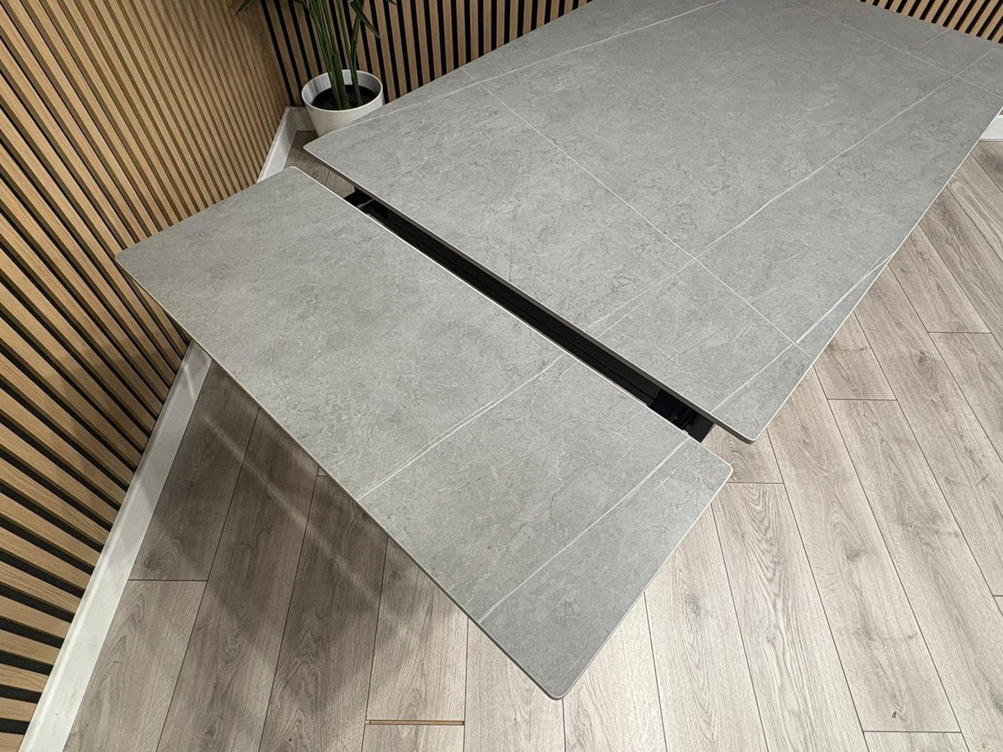 NEXT Sample - Verona Slate Effect Extendable Dining Table  - RRP £599