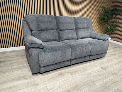 ORLANDO Fabric 3 Seater Power Recliner Sofa - RRP £1799