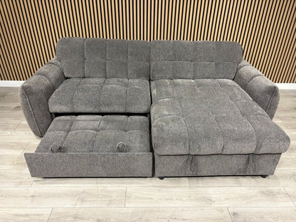 CAMDEN Premium Fabric RHF or LHF Chaise Sofa Bed with Storage - RRP £1595
