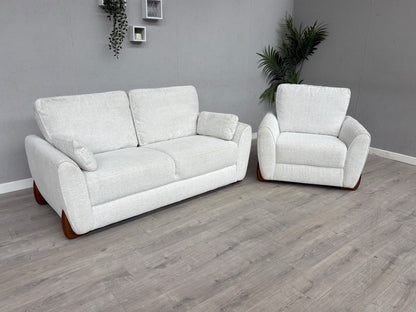 DFS Elana Fabric 3 Seater Sofa and Armchair Set RRP £1298