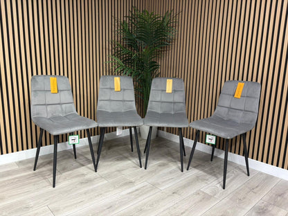 NEXT Sample - Brushed velvet dining chair
