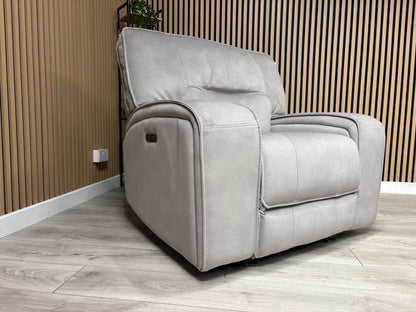 DFS - EXCALIBUR Fabric Power Recliner Armchair - RRP £1,299