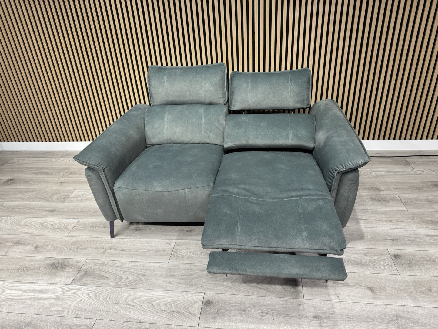 Furniture Village JUDE Fabric 2 Seater Power Recliner Sofa, Fern - RRP £1,895