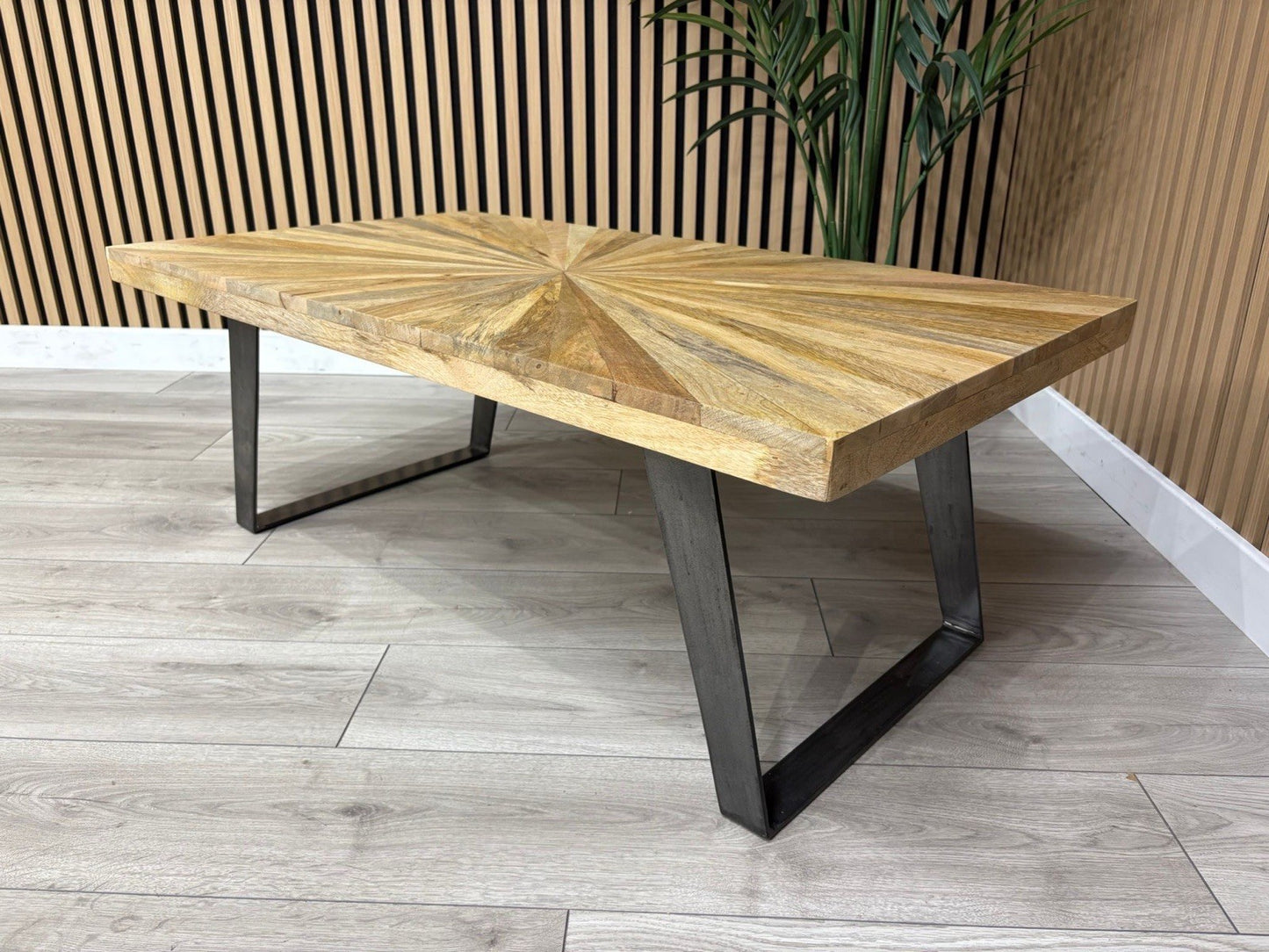 NEXT Sample - Geo Mango Wood Coffee Table - RRP: £559