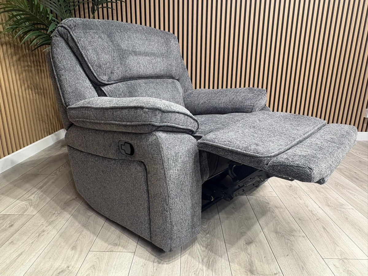 ORLANDO Fabric Power Recliner Armchair - RRP £1399
