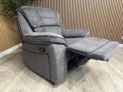 ORLANDO Fabric Power Recliner Armchair - RRP £1399