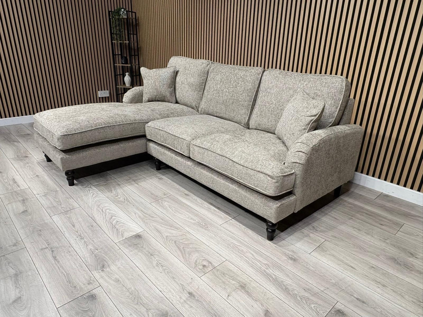 Laura Ashley LYNDEN Style Fabric 3 Seater LHF Chaise Corner Sofa - RRP £2625